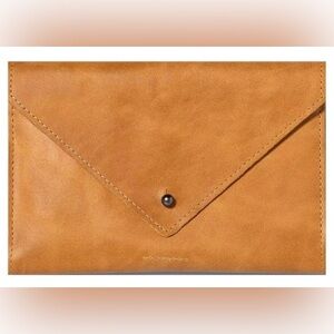 Hearth and Hand - Magnolia, Tan Leather Envelope Wallet/Clutch